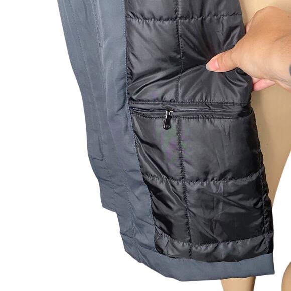 Tasso Elba Gray Funnel Neck Long Jacket Coat Men's SZ L - Picture 12 of 15